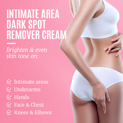 Intimate Dark Spot Remover for Body, Face, Bikini and Sensitive Areas - Dark Spot Corrector Cream for Intimate Areas Contains Mulberry Extract, Alpha Arbutin, Peptide