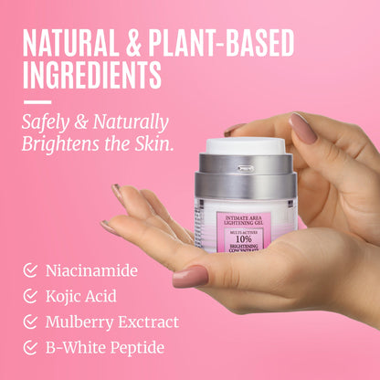 Intimate Dark Spot Remover for Body, Face, Bikini and Sensitive Areas - Dark Spot Corrector Cream for Intimate Areas Contains Mulberry Extract, Alpha Arbutin, Peptide